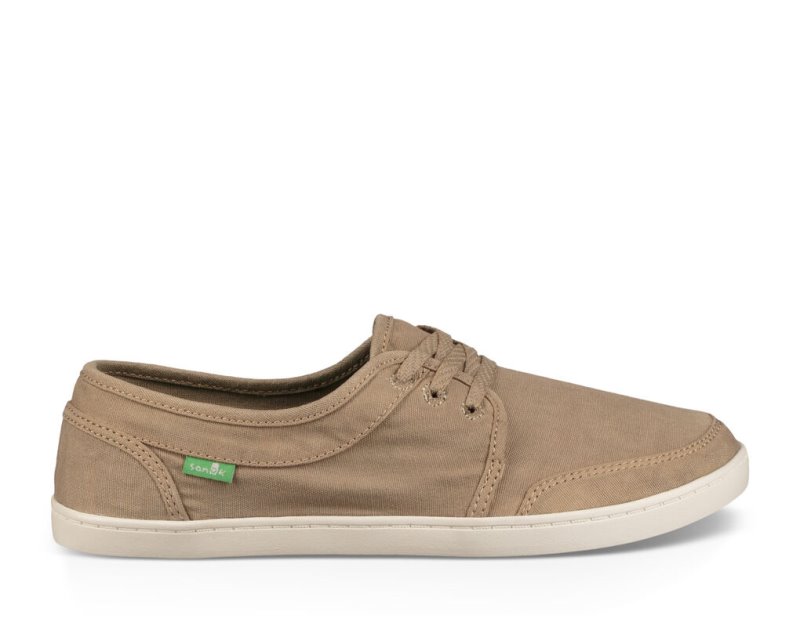 Női Sidewalk Surfers - Sanuk Pair O Dice Lace - Sanuk Khaki Cipő LZQVSN157